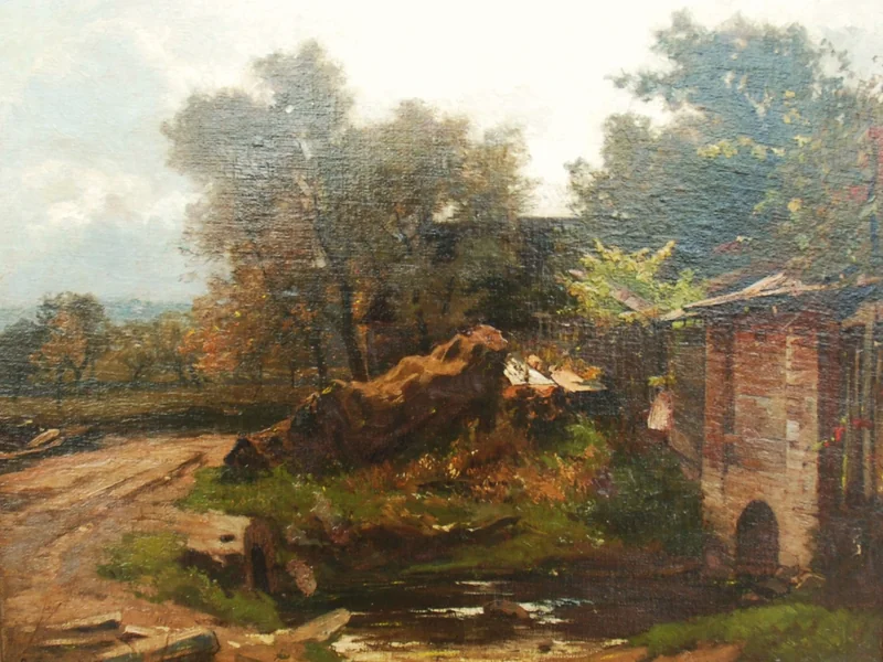 1857-Ernestine von Kirchsberg - Paesaggio